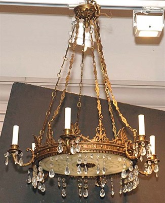 Lot 2623 - Neoclassical Style Gilt-Metal and Glass Twelve-...