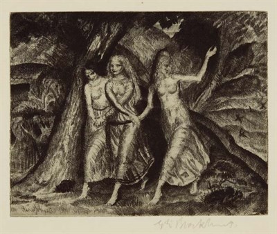 Lot 265 - Gerald Brockhurst THREE SISTERS; IN THE WOOD...