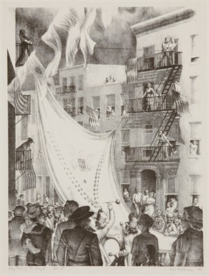 Lot 4304 - Kyra Markham FLAG RAISING IN LEROY STREET...