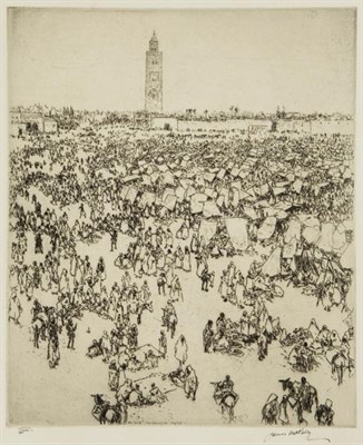 Lot 382 - James McBey VINAROZ; THE JEWISH QUARTER,...