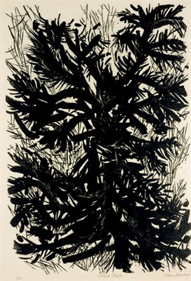 Lot 432 - Clare Romano DARK PINE Woodcut, signed, titled...
