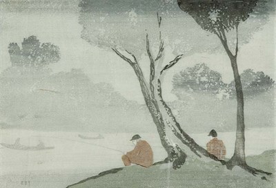 Lot 4342 - Bror J. O. Nordfeldt MIST, THE ANGLERS...