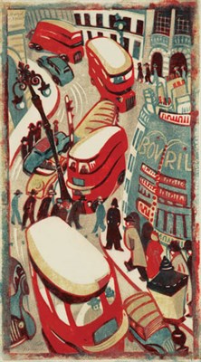 Lot 4419 - Lill Tschudi LONDON BUSES (C. LT85) Color...