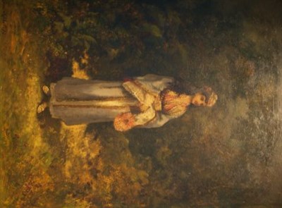 Lot 1003 - Leon Richet French, 1847-1907 Woman in a...