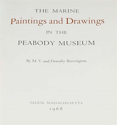 Lot 4028 - BREWINGTON, M. V. AND DOROTHY Marine Paintings...