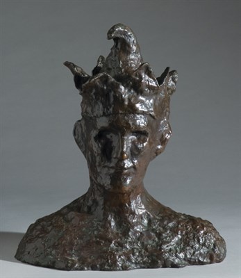 Lot 1091 - After Pablo Picasso Tete de Fou Bronze with...