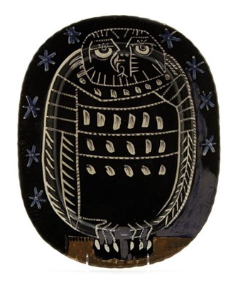 Lot 417 - Pablo Picasso MAT OWL (A.R. 284) Painted and...