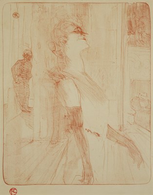 Lot 4415 - Henri de Toulouse-Lautrec YVETTE GUILBERT--SUR...