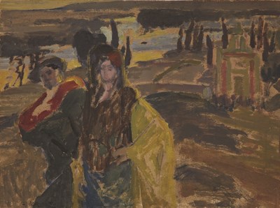 Lot 13 - Daniel Vazquez Diaz Spanish, 1882-1969 Study...