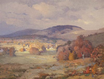 Lot 2443 - William Jurian Kaula 1871-1953 Distant Village...