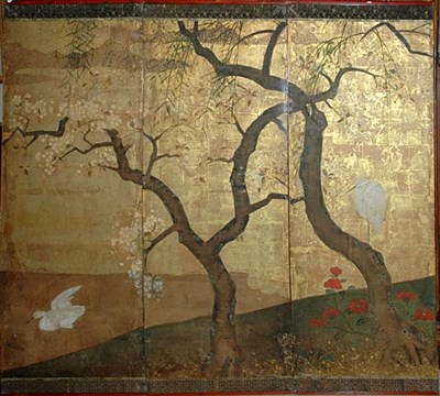 Lot 2361 - Japanese Six-Panel Screen Edo Period, 18th...