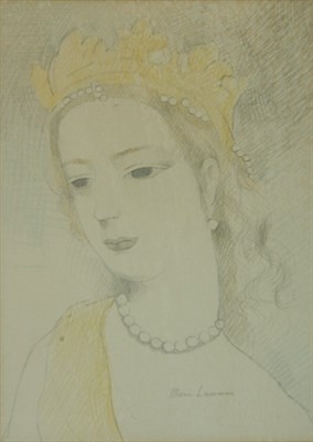Lot 2078 - Marie Laurencin French, 1885-1956 Young Woman...