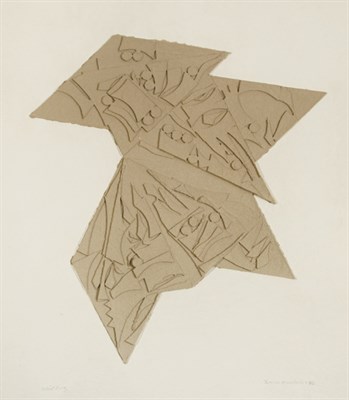 Lot 407 - Louise Nevelson SIX POINTED STAR Cast paper...