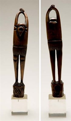 Lot 2337 - Japanese Boxwood Toggle of a Stretching Man...