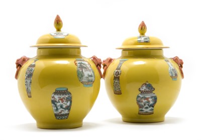 Lot 2281 - Two Chinese Famille Rose Glazed Porcelain...