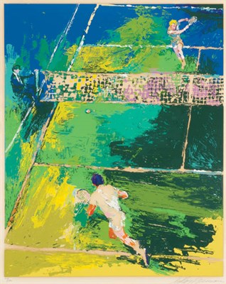Lot 405 - LeRoy Neiman BLOOD TENNIS Color screenprint,...