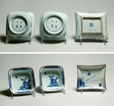 Lot 2310A - Group of Three Japanese Arita Blue and White...