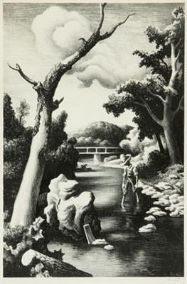 Lot 256 - Thomas Hart Benton SHALLOW CREEK (F. 32)...