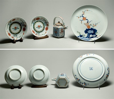Lot 2365 - Group of Japanese Polychrome Painted Porcelain...