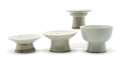 Lot 2369 - Group of Four Korean Pedestal Dishes Choson...