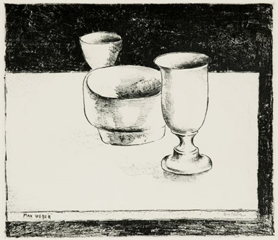 Lot 467 - Max Weber THE PEWTER CUP (R. 89) Lithograph,...