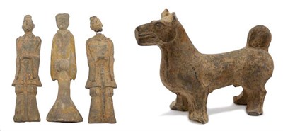 Lot 2228 - Group of Four Chinese Pottery Figures Northern...