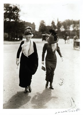 Lot 227 - LARTIGUE, J[ACQUES]-H[ENRI] Two women in hats...