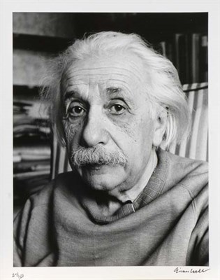 Lot 195 - EISENSTAEDT, ALFRED Albert Einstein. Gelatin...