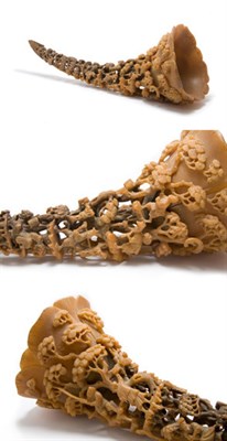 Lot 2222A - Chinese Rhinocerous Horn Carving 19th Century...