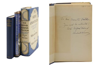 Lot 138 - HOOVER, HERBERT Three books inscribed by...