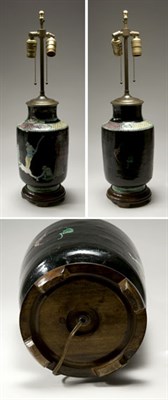 Lot 2211 - Chinese Famille Verte Glazed Porcelain Vase...