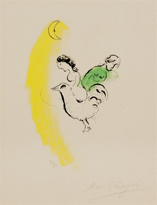 Lot 273 - Marc Chagall LE COQ AU CROISSANT (MOURLOT 193)...