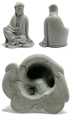 Lot 2084 - Chinese Blanc de Chine Figure of Guanyin 18th...
