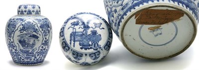 Lot 2096 - Chinese Blue and White Glazed Porcelain...