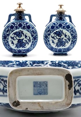 Lot 2098 - Chinese Ming Style Blue and White Glazed...