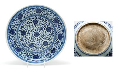 Lot 2111 - Chinese Ming Style Blue and White Glazed...