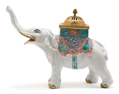 Lot 2197 - Japanese Kakiemon Porcelain Figure of an...