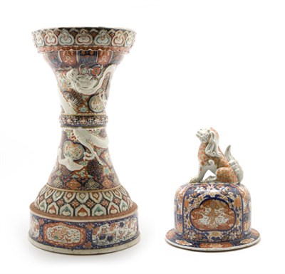 Lot 2191 - Japanese Imari Stand Meiji Period, late 19th...