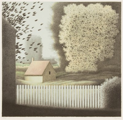 Lot 3324 - Robert Kipniss COMPOSITION WITH YELLOW TREE;...