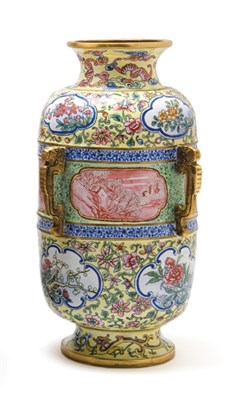 Lot 2246 - Chinese Enameled Vase 19th Century Of...