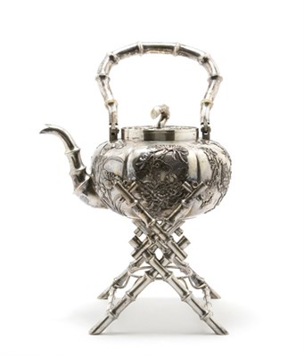 Lot 2248 - Chinese Silver Teapot and Stand Early 20th...