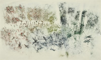 Lot 258 - Harry Bertoia UNTITLED Color monotype, on...