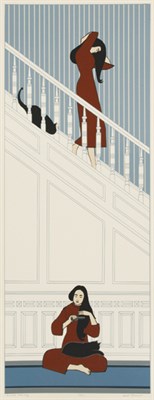 Lot 247 - Will Barnet THE WHITE STAIRWAY Color...