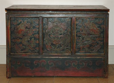 Lot 2288 - Tibetan Storage Cabinet 19th Century The upper...