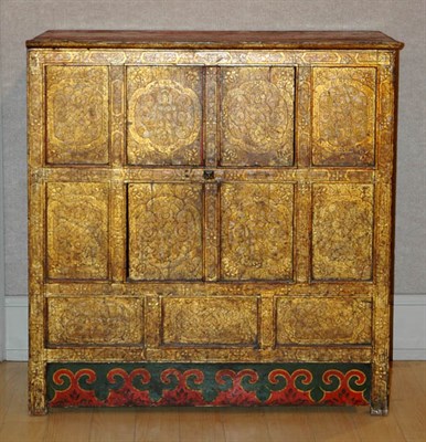 Lot 2267 - Tibetan Storage Cabinet 20th Century The four...