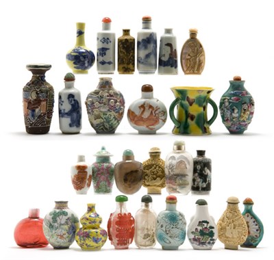 Lot 2123 - Group of Chinese Snuff Bottles 20th Century...