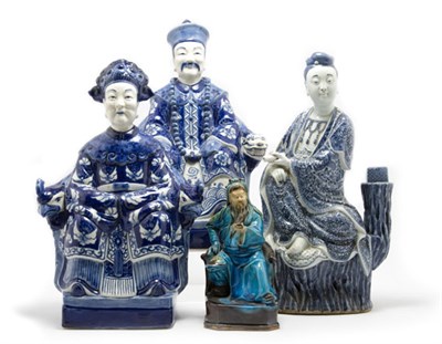 Lot 2108 - Group of Four Chinese Figural Porcelain...