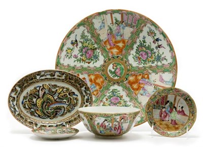 Lot 2104 - Group of Chinese Rose Medallion Glazed...