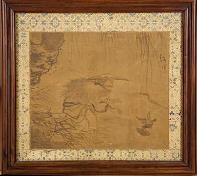 Lot 2346 - Japanese School 18th Century Farmer chasing a...