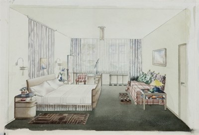 Lot 182 - WIENER WERKSTATTE Three original renderings of...